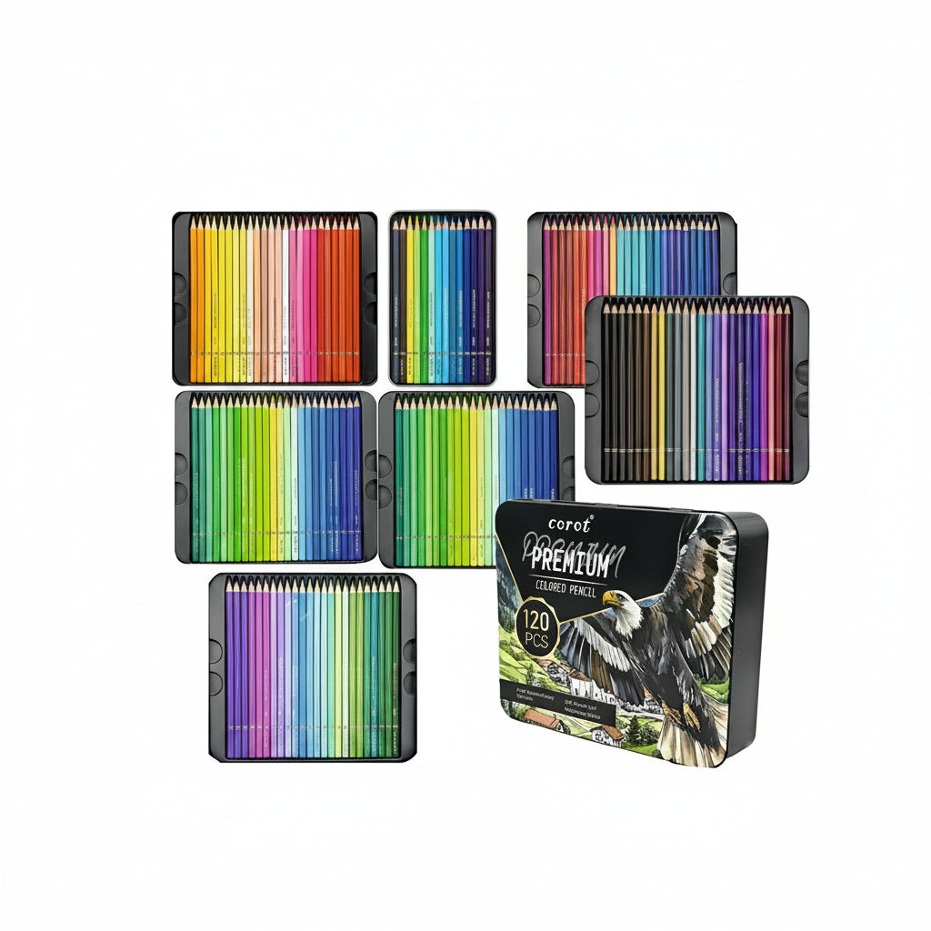 Corot Premium Coloured Pencils, 120 Pieces