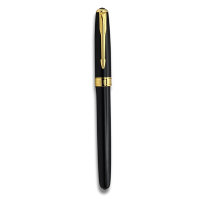 Matte Black & Gold Arrow-Clip Executive Pen