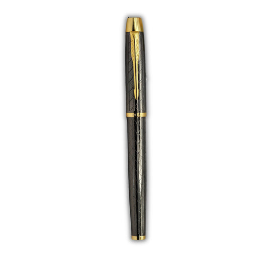 PAILI Premium Diamond-Etched Gunmetal & Gold Executive Pen
