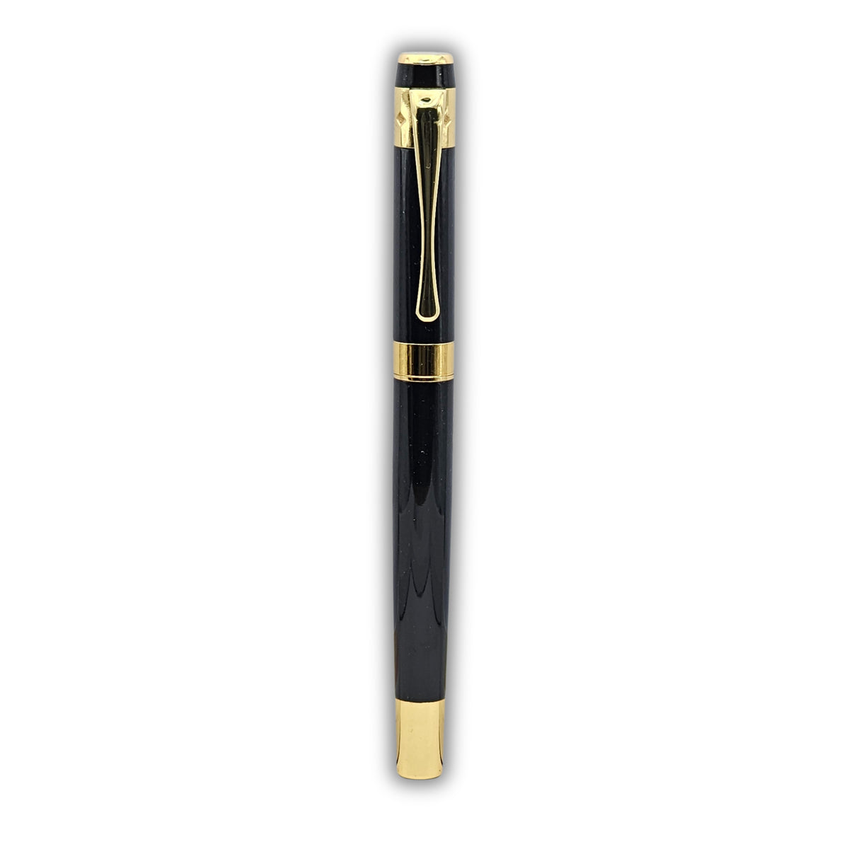 PAILI Textured Matte Black & Gold Ornate Executive Pen