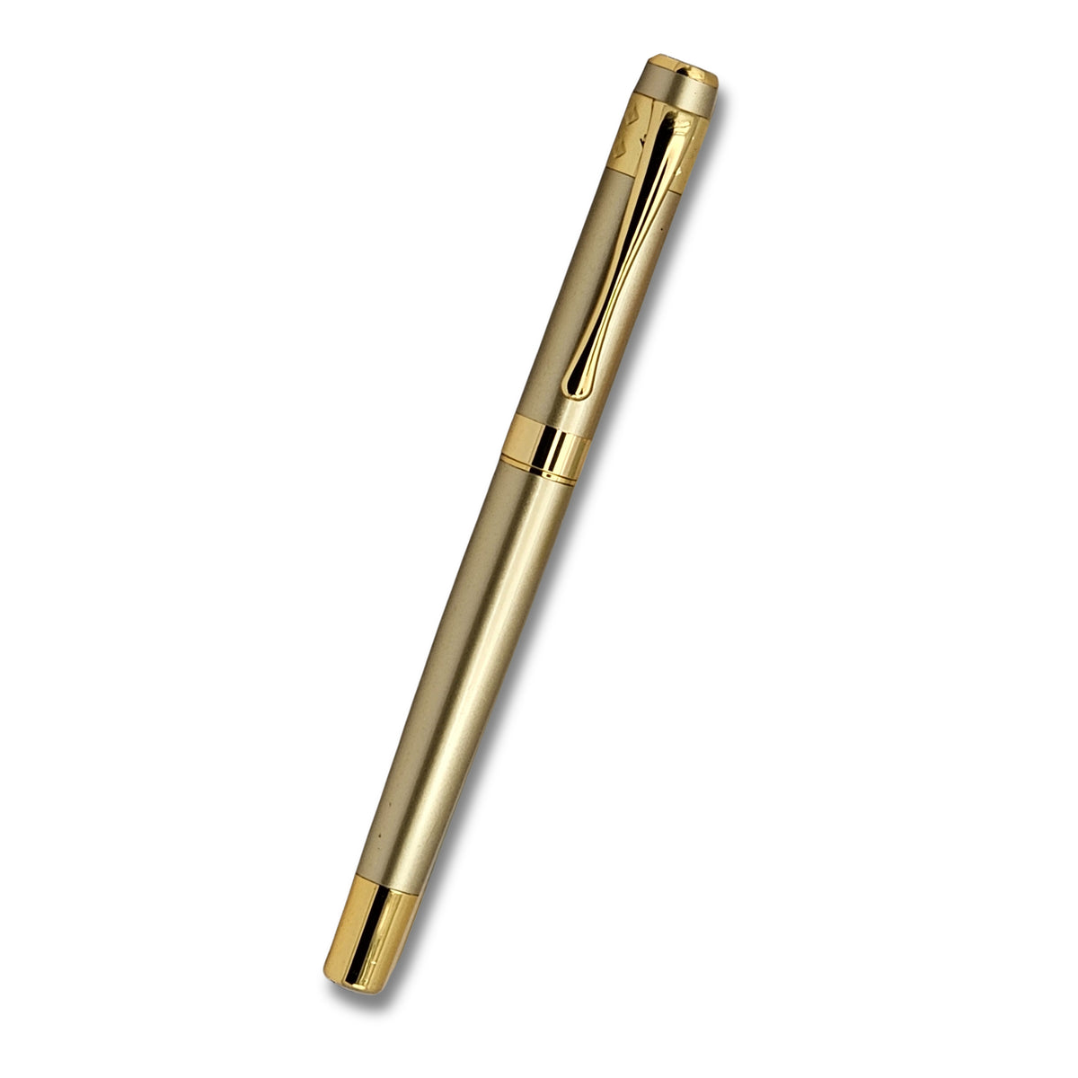 PAILI Textured Matte Black & Gold Ornate Executive Pen