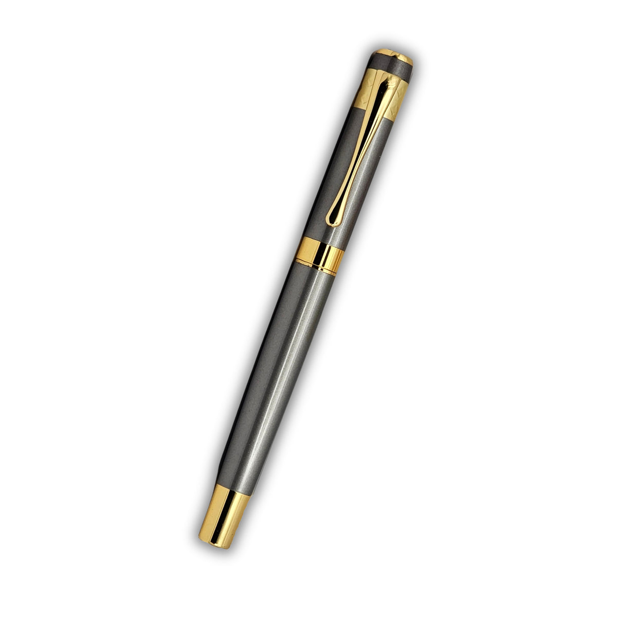 PAILI Textured Matte Black & Gold Ornate Executive Pen