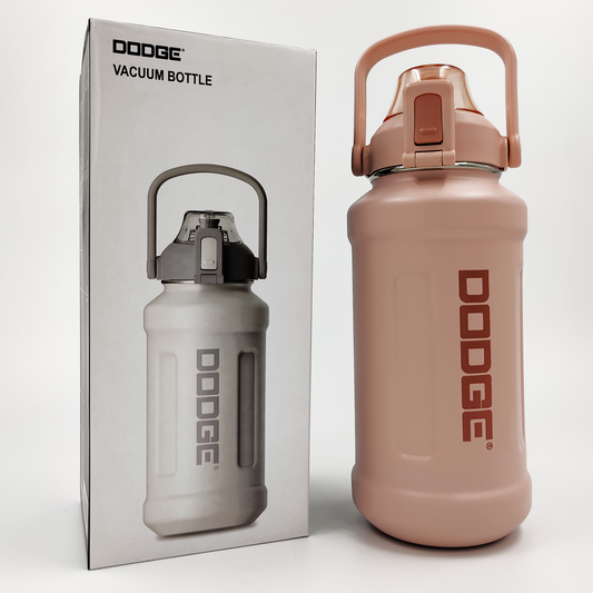 Dodge FreeSip Insulated Water Bottle with Straw – 950ml | SS316 | BPA-Free (Pink)