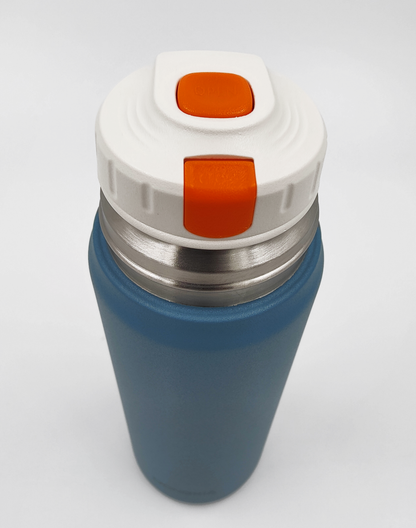Thermosteel Water Bottle with Cup Lid – 450ml | 24Hr Hot & Cold | Leak-Proof