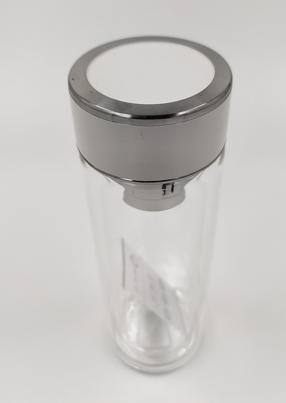 Double Wall Glass Tea Bottle with Infuser & Strainer – 300ml Travel Cup