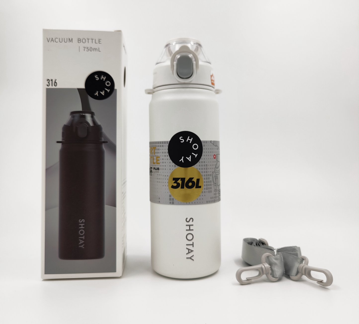 SHOTAY 750ml Stainless Steel Portable Thermos