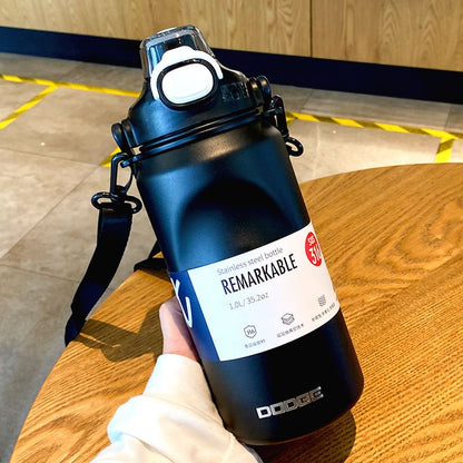 Dodge Large Capacity Travel Thermos Cup – 1000ml | Keeps Hot & Cold