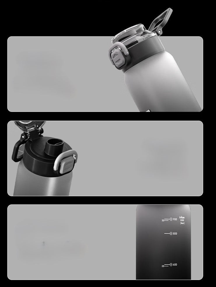 SHOTAY Matte Gradient Dual-Drink Sports Water Bottle ST 7259- 800ML