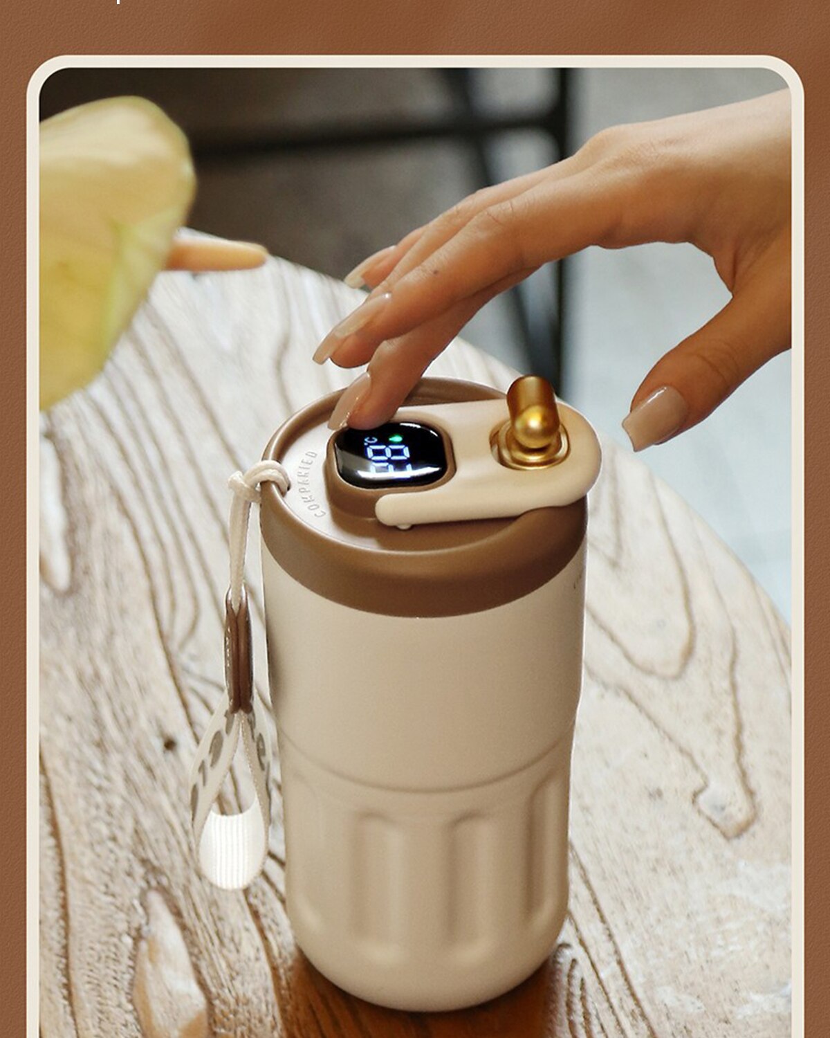 Relea "Live Well" Smart Temperature Display Coffee Cup
