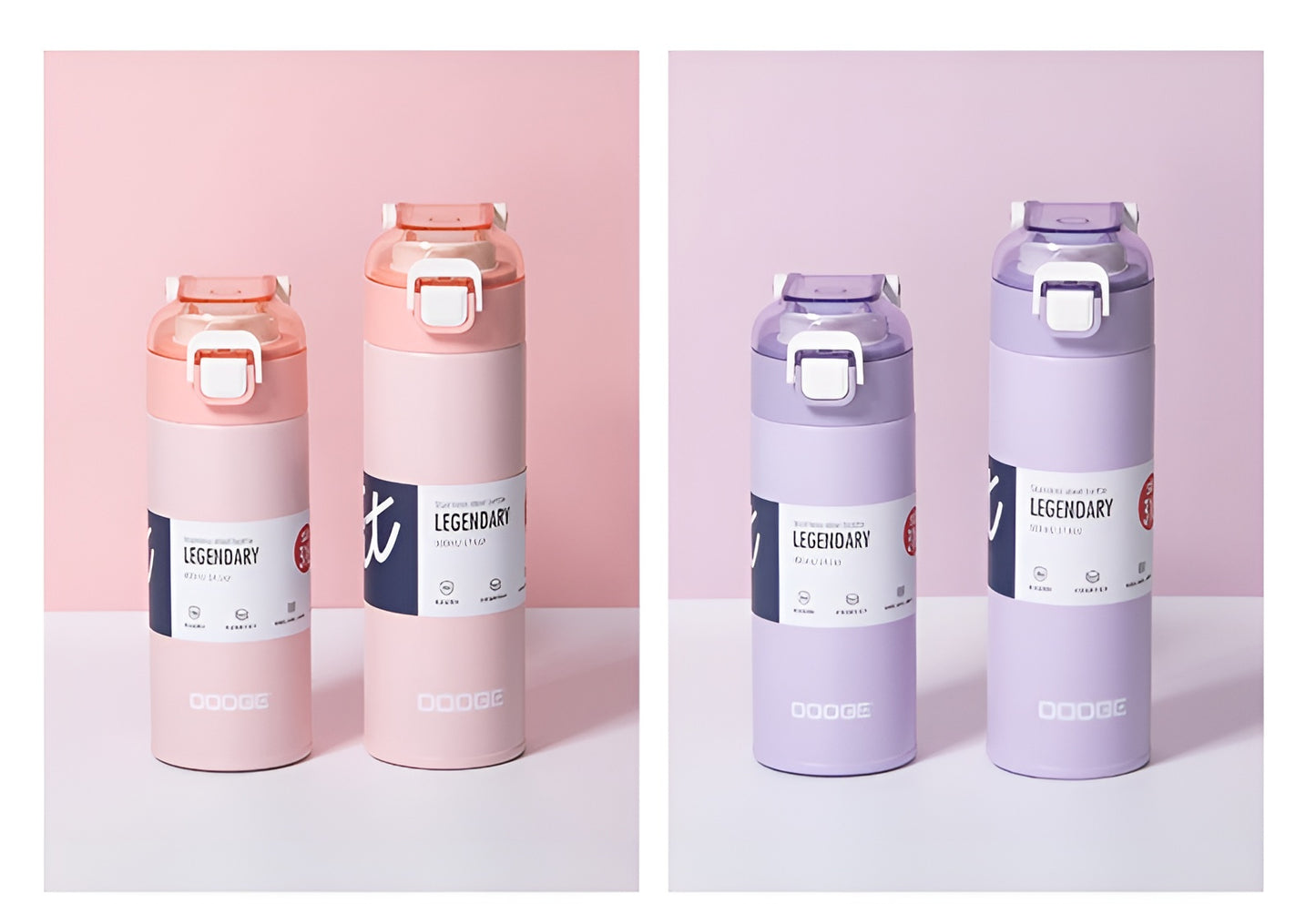 Dodge Stainless Steel Water Bottle – 500ml | Lightweight & Durable