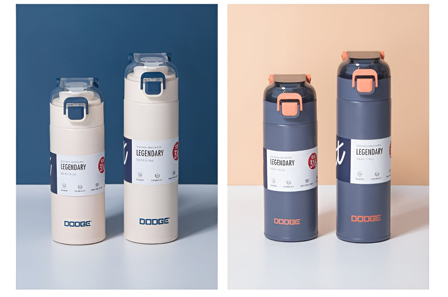 Dodge Stainless Steel Water Bottle – 500ml | Lightweight & Durable
