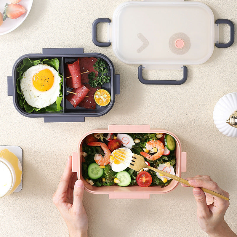 FunBlast Lunch Box for Kids — Lunch Box with Spoon and Bowl, Lunch Boxes for School Kids, Airtight Lid Tiffin Box, Plastic Tiffin Box with 2 Compartment, Bento Lunch Boxes