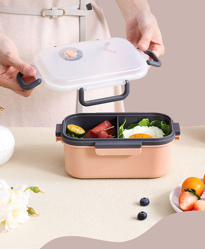 FunBlast Lunch Box for Kids — Lunch Box with Spoon and Bowl, Lunch Boxes for School Kids, Airtight Lid Tiffin Box, Plastic Tiffin Box with 2 Compartment, Bento Lunch Boxes