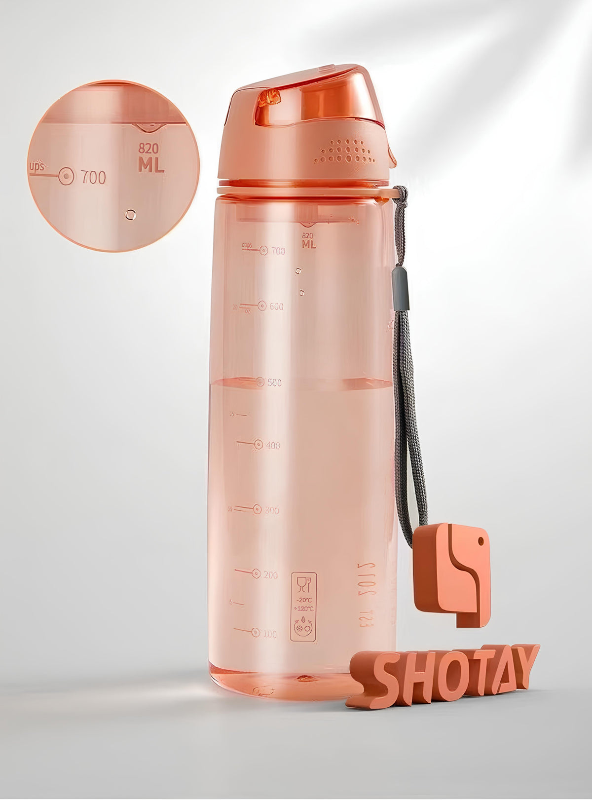 SHOTAY Flip-Top Bottle For Gym, Office ST 6900- 820ML