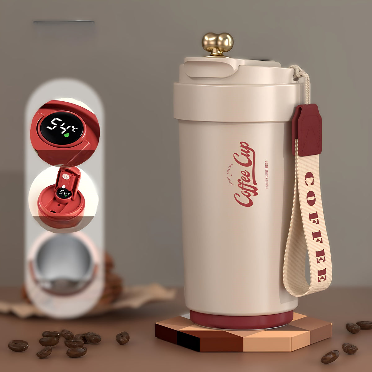 Insulated Coffee Cup 304 Stainless Steel Travel Mug