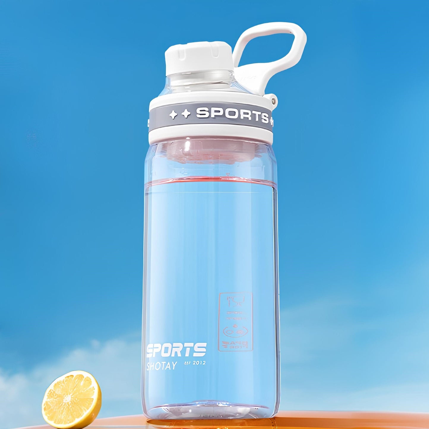 SHOTAY "SPORTS" Premium Tritan Water Bottle – BPA-Free, Leak-Proof Active Hydration Flask with Portable Handle & Fruit Infuser ST 7228