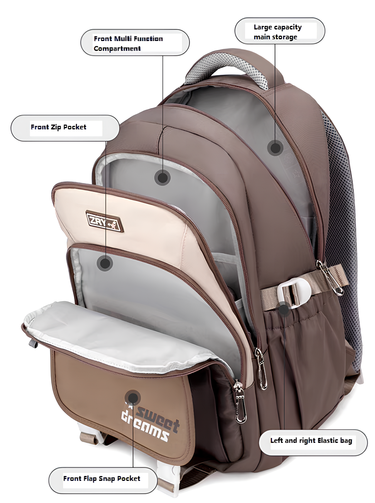 Schoolbag School Backpack, Picnic Bag for Boys & Girls-M021