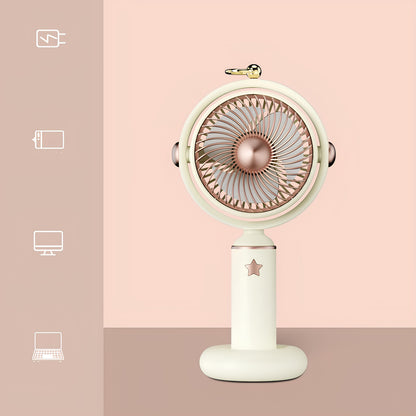 USB Rechargeable Mini Handheld Fan – Stylish & Portable | 4 Colors