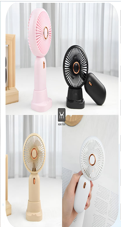 Mini USB Handheld Fan – Portable, Rechargeable & Quiet | 4 Colors