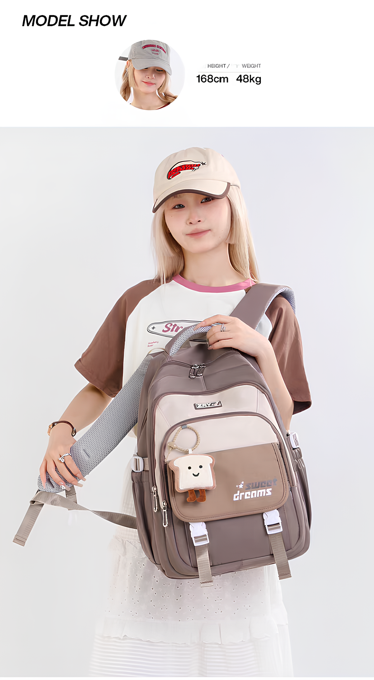 Schoolbag School Backpack, Picnic Bag for Boys & Girls-M021