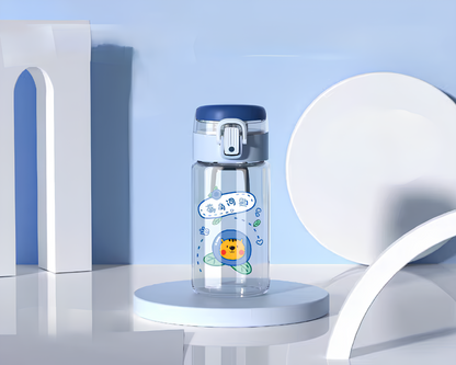 "THE GLASS" Minimalist Glass Travel Bottle with Protective Sleeve