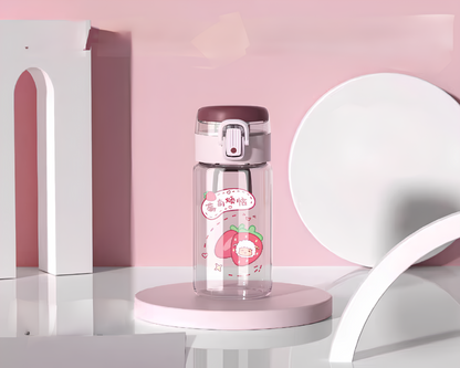 "THE GLASS" Minimalist Glass Travel Bottle with Protective Sleeve
