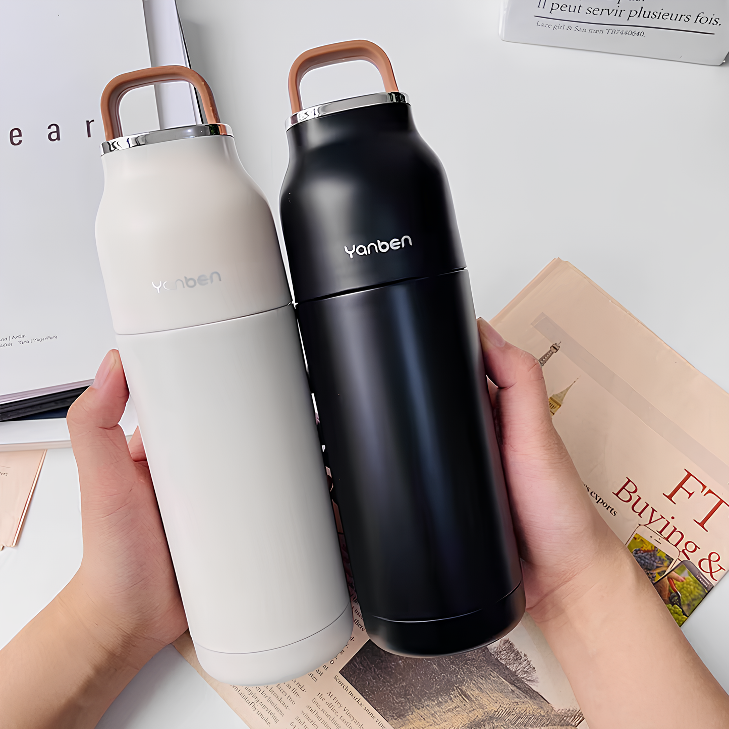 Premium Portable Stainless Steel Vacuum Thermos