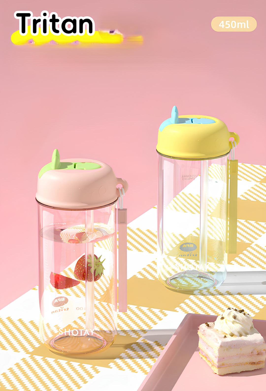 SHOTAY 450ml Tritan Water Bottle - ST 7156