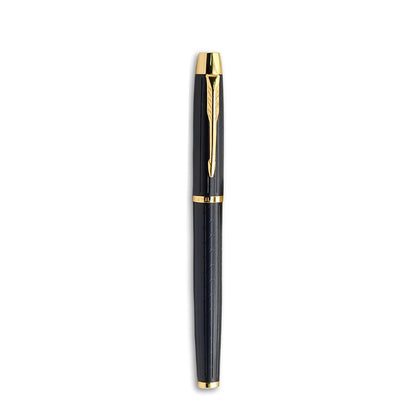PAILI Premium Geometric Engraved Fountain Pen – Brushed Gold Grip (Available in Multiple Colors)