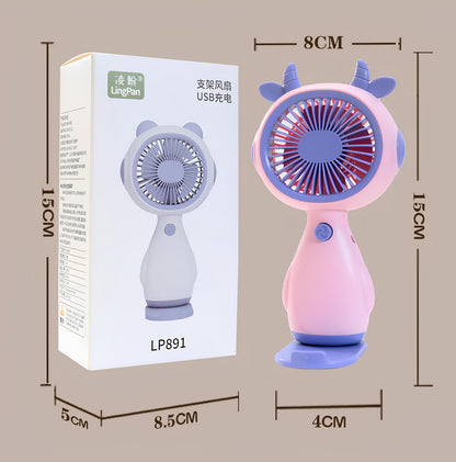 THE VENTI Mini USB Rechargeable Hand Fan – Quiet, Portable & Adjustable | 4 Colors