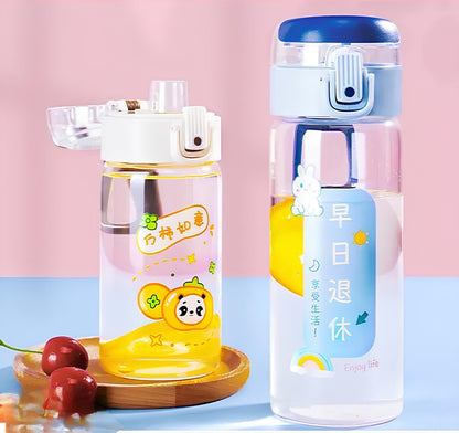 "THE GLASS" Minimalist Glass Travel Bottle with Protective Sleeve