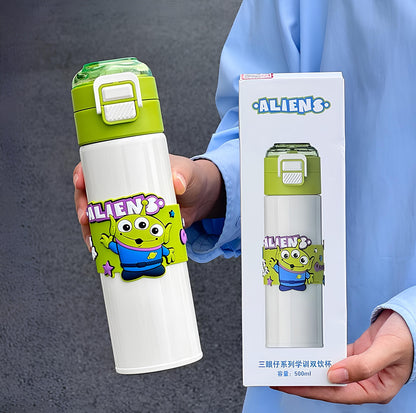 Disney Mickey Insulated Stainless Steel Water Bottle – 500ml Hot & Cold (Blue)