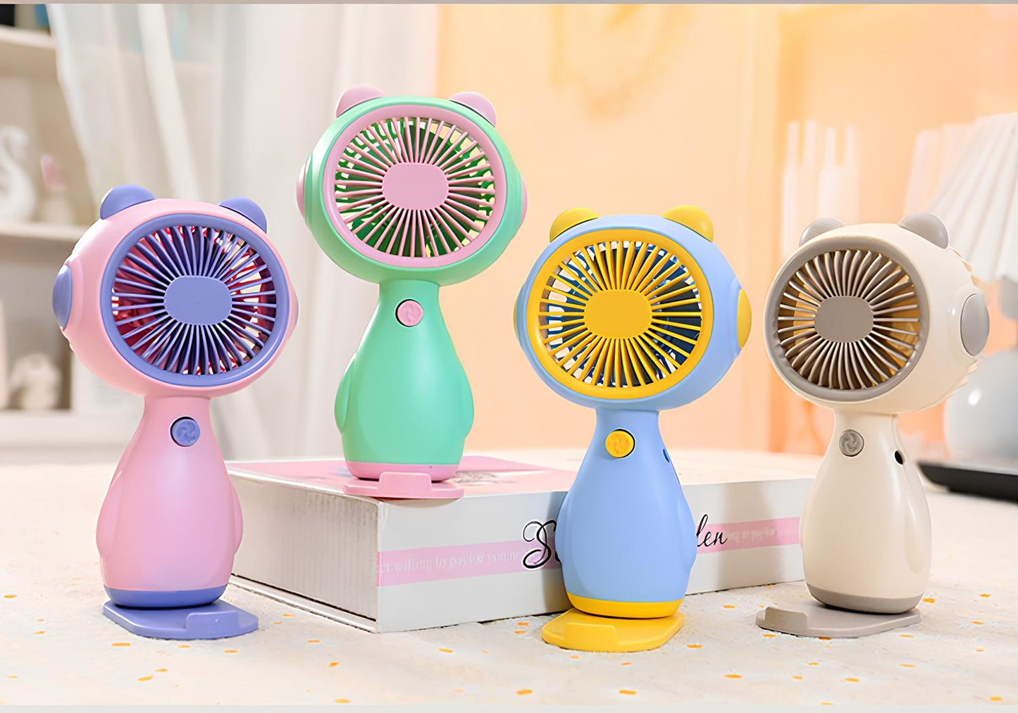 THE VENTI Mini USB Rechargeable Hand Fan – Quiet, Portable & Adjustable | 4 Colors