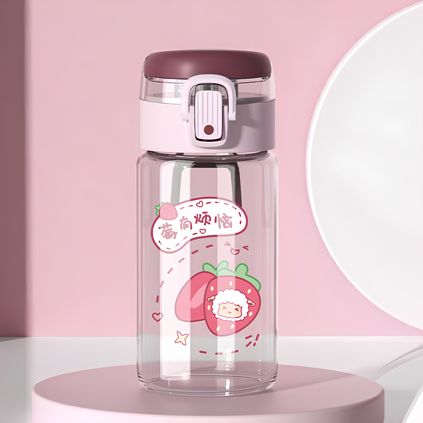"THE GLASS" Minimalist Glass Travel Bottle with Protective Sleeve