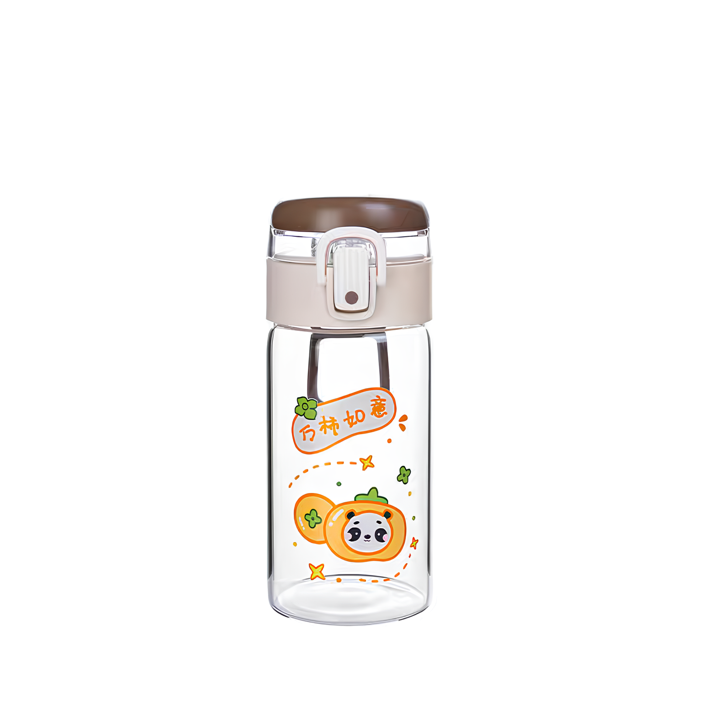 "THE GLASS" Minimalist Glass Travel Bottle with Protective Sleeve
