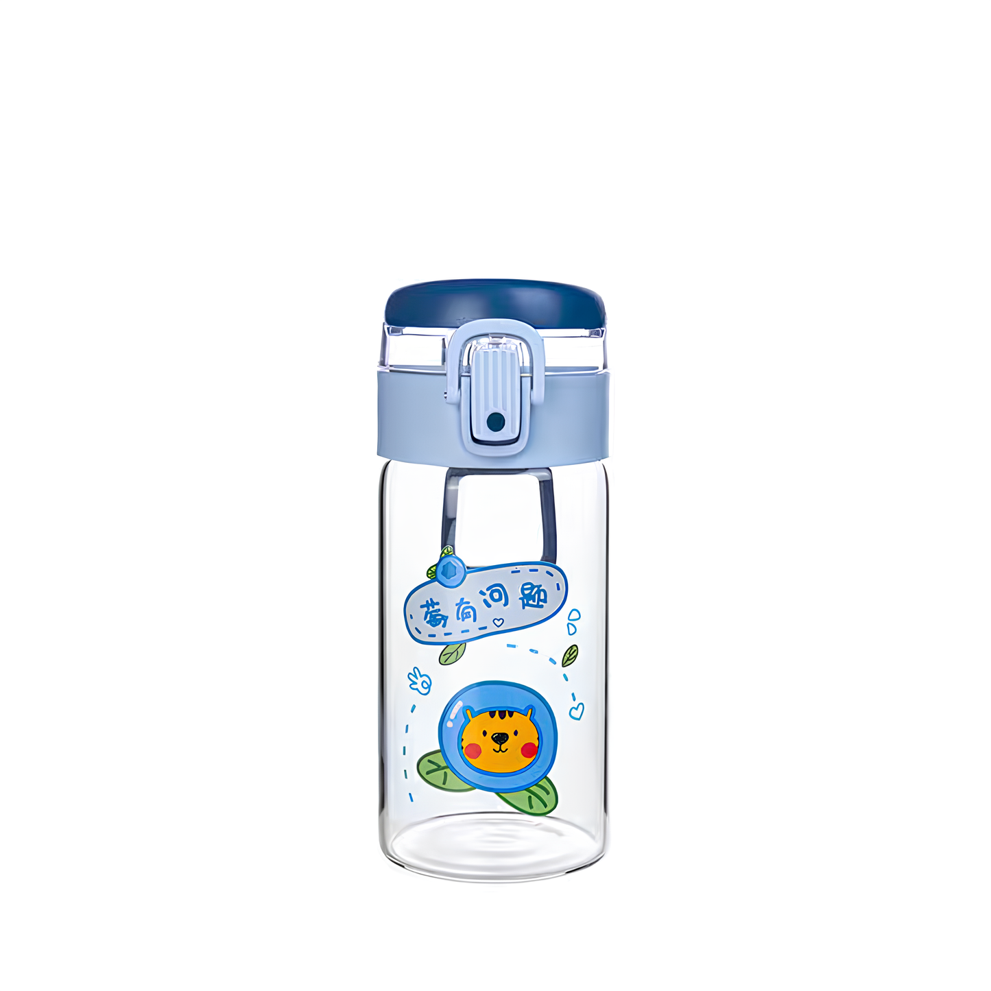 "THE GLASS" Minimalist Glass Travel Bottle with Protective Sleeve