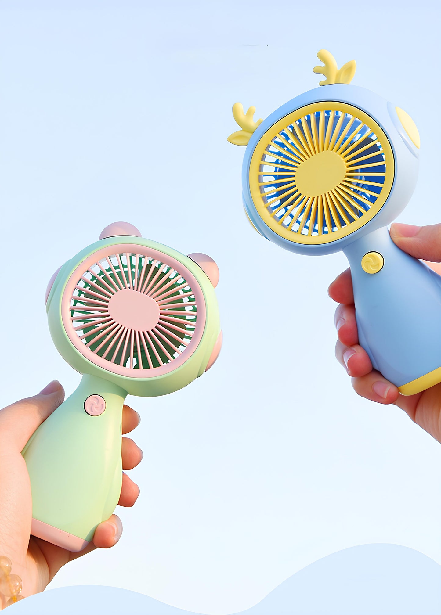 THE VENTI Mini USB Rechargeable Hand Fan – Quiet, Portable & Adjustable | 4 Colors