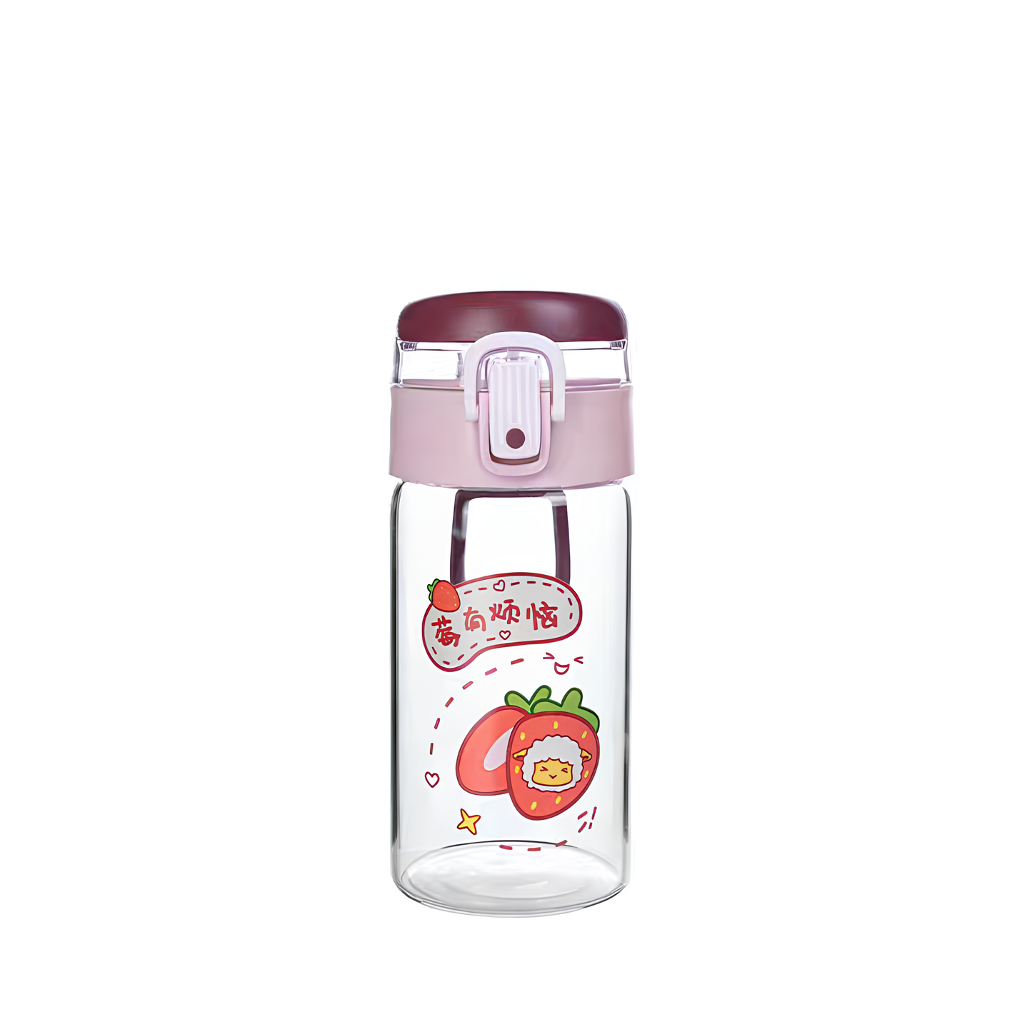 "THE GLASS" Minimalist Glass Travel Bottle with Protective Sleeve