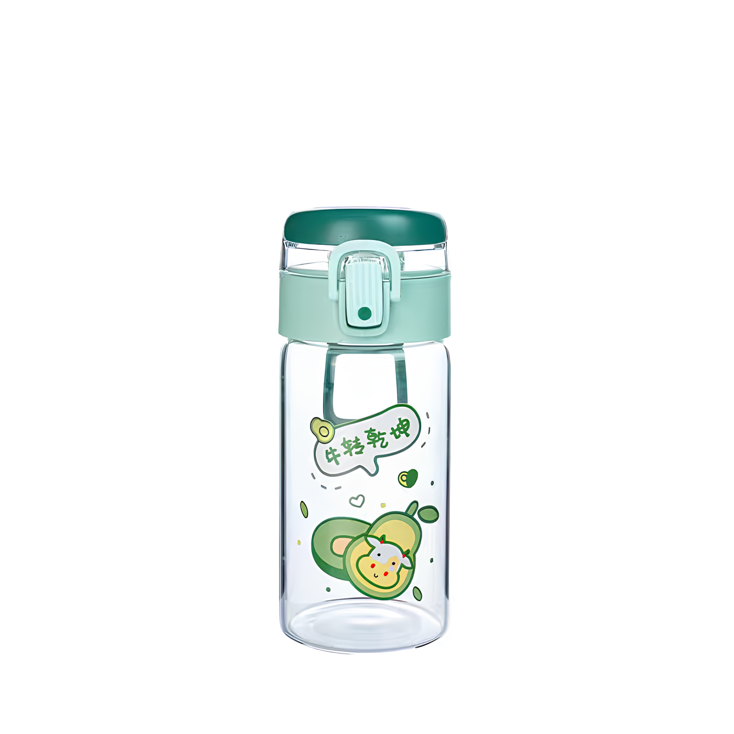 "THE GLASS" Minimalist Glass Travel Bottle with Protective Sleeve