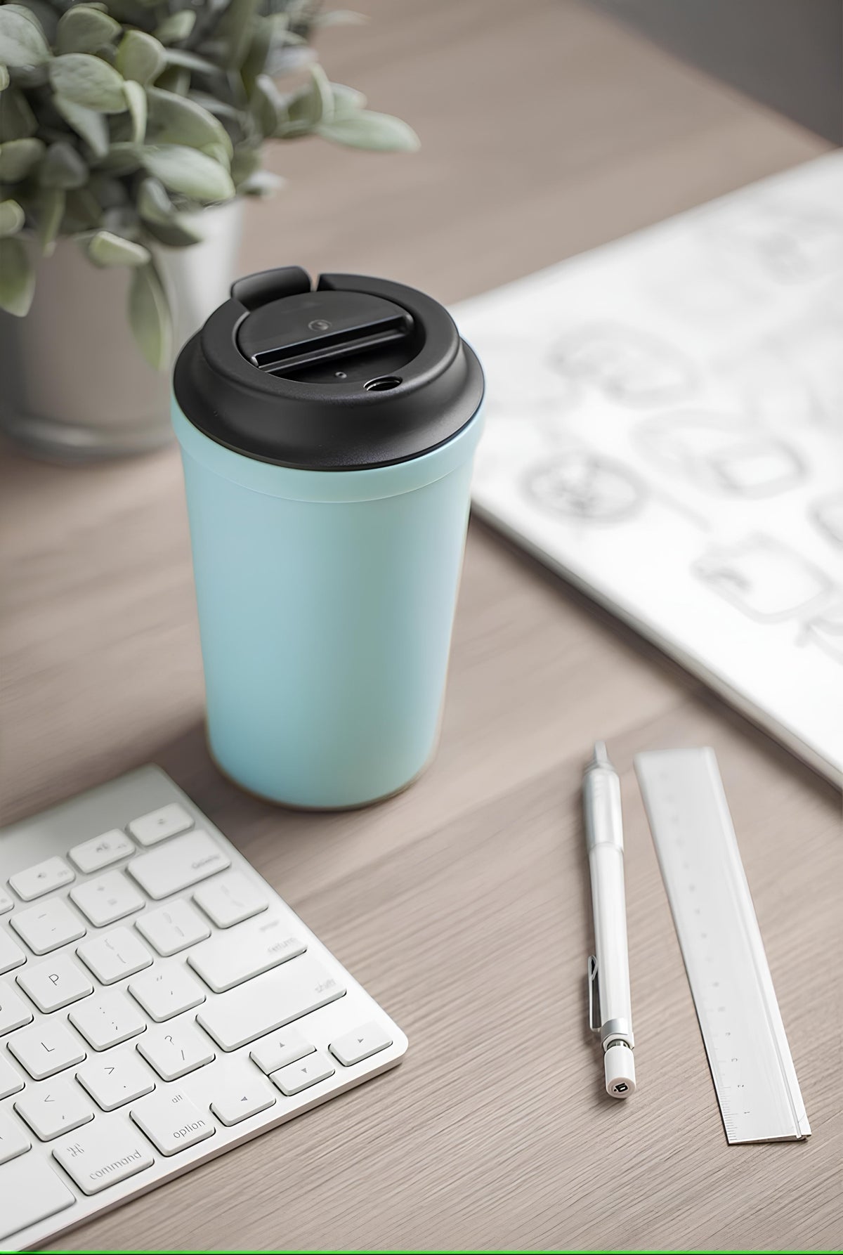 Idea Café Anti-Spill Suction Cup COFFEE CUP