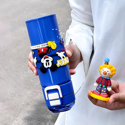 Disney Mickey Insulated Stainless Steel Water Bottle – 500ml Hot & Cold (Blue)