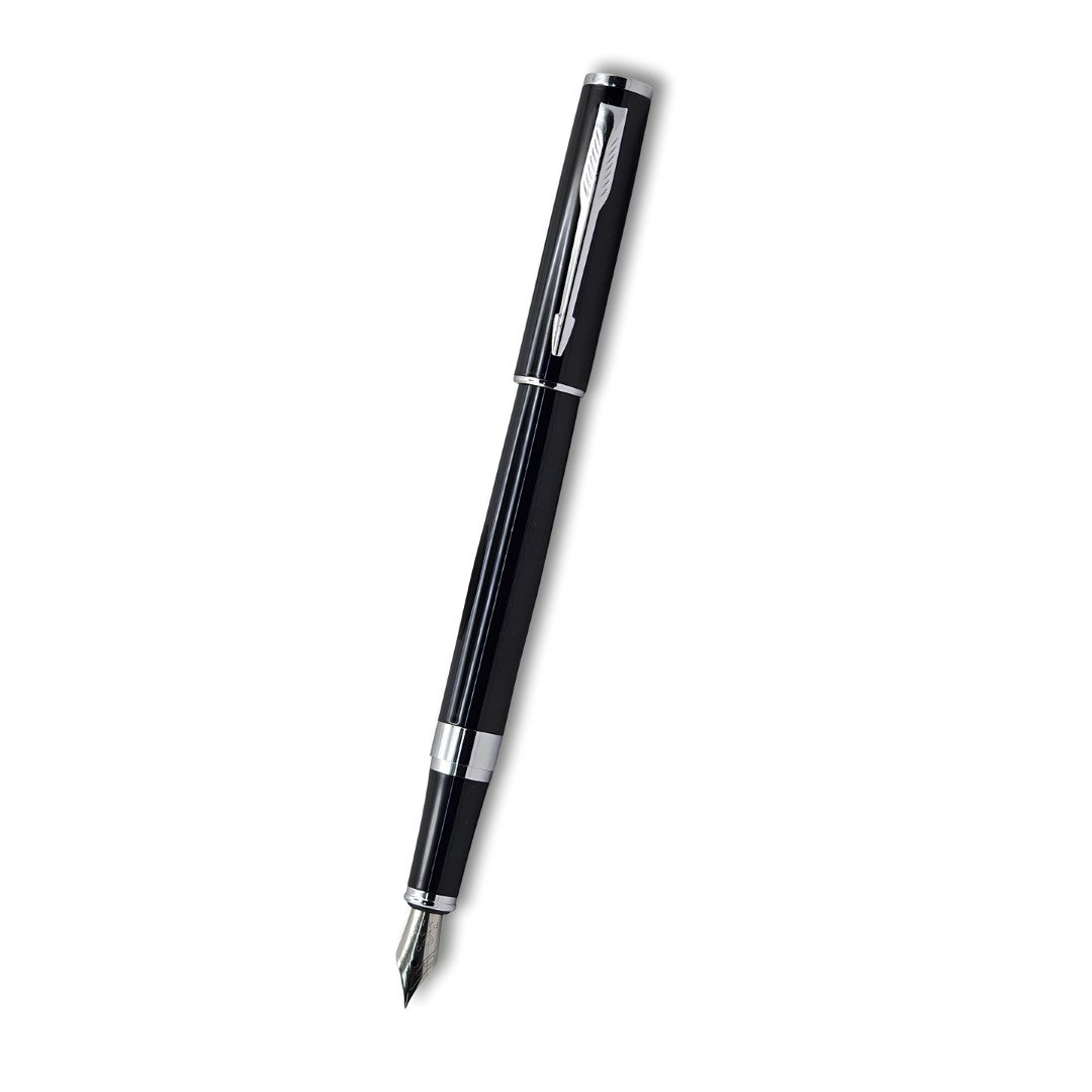 PAILI Premium Executive Fountain Pen – High-Gloss Black Resin