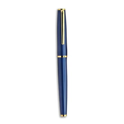 Premium Matte Finish Fountain Pen – Brushed Champagne Gold Grip, Two-Tone Precision Nib, Sleek Gold Trim (Available in Multiple Colors)
