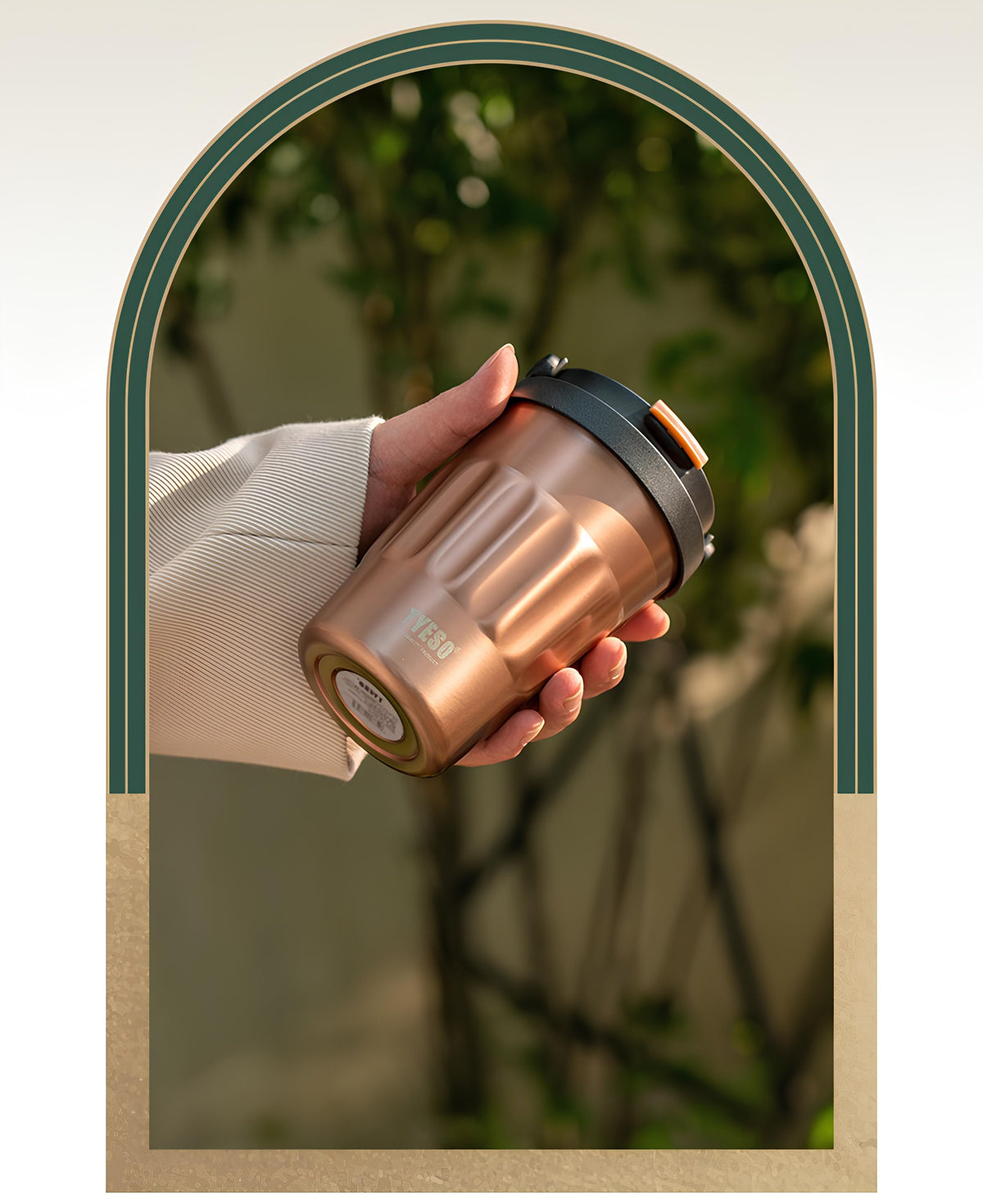 TYESO Premium Insulated Travel Coffee Mug-500ML