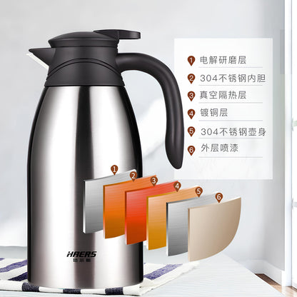 HAERS Premium 6-Layer Thermal Carafe & Vacuum Jug