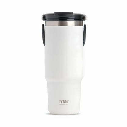 TYESO High-Capacity Travel Tumbler with Folding Handle