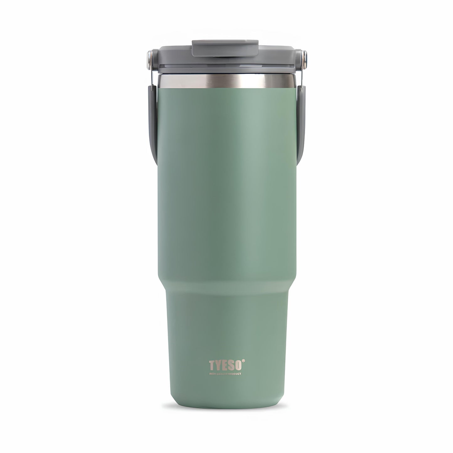 TYESO High-Capacity Travel Tumbler with Folding Handle