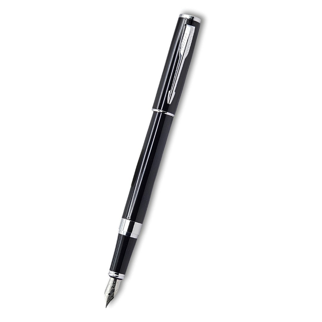 PAILI Premium Executive Fountain Pen – High-Gloss Black Resin