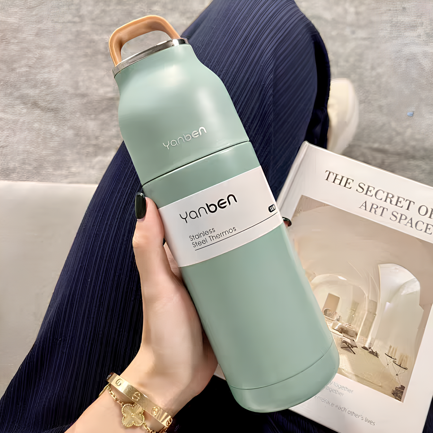 Premium Portable Stainless Steel Vacuum Thermos