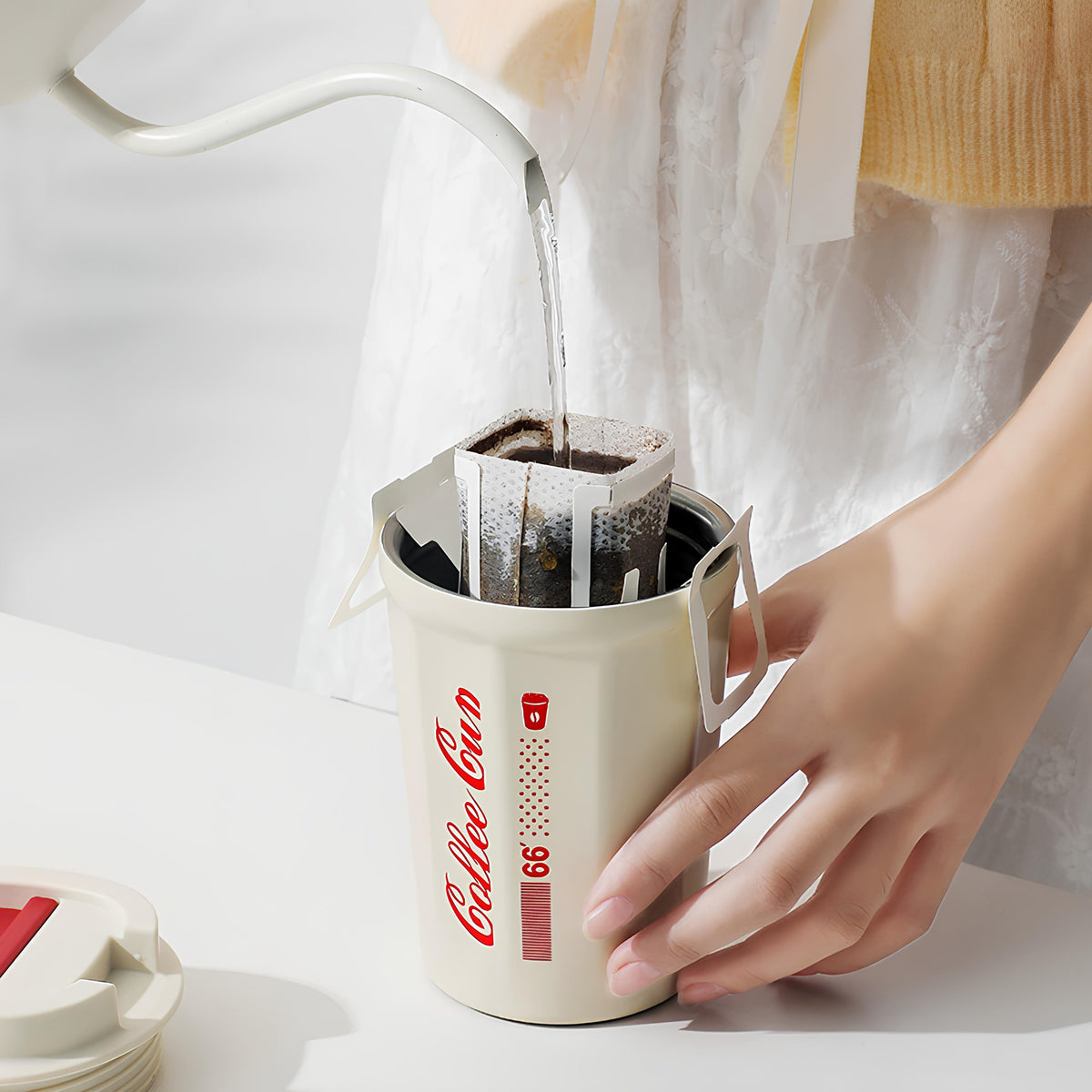 Vacuum Insulated Coffee Cup For Office, Travel